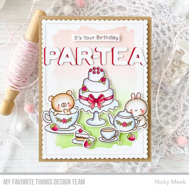Tea Party Pals Clear Stamps My Favorite Things Project 2