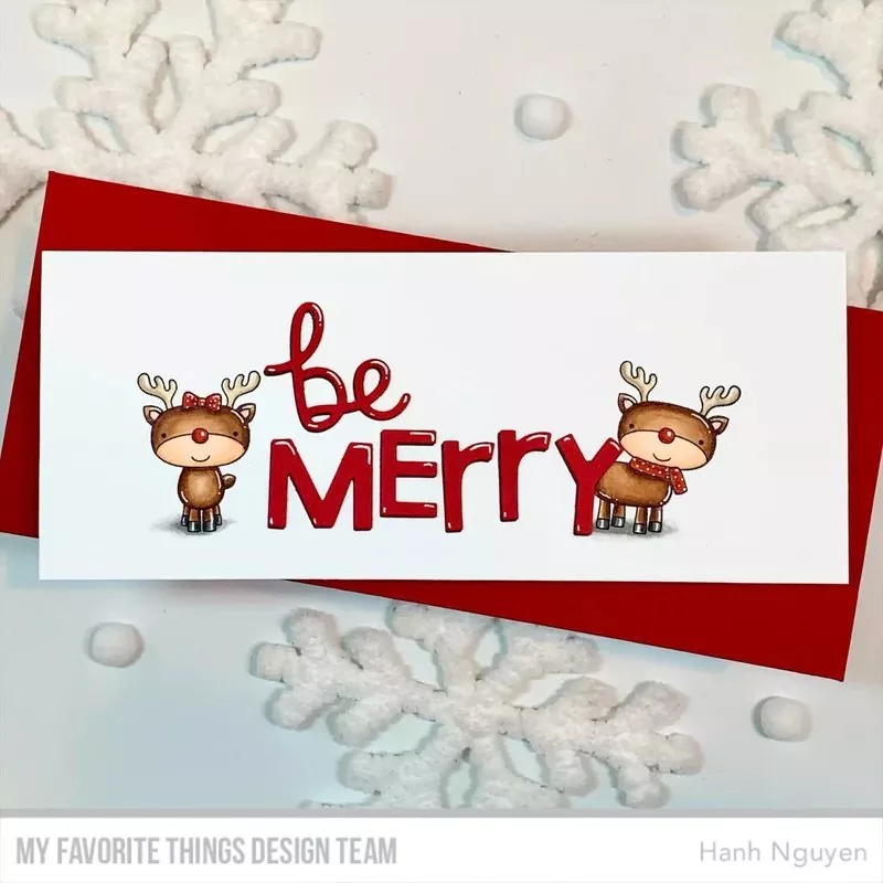 Reindeer Love Clear Stamps My Favorite Things Project 1