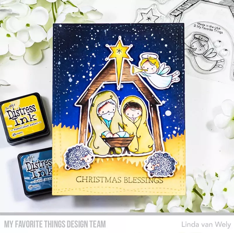 Christmas Blessings Clear Stamps My Favorite Things Project 1