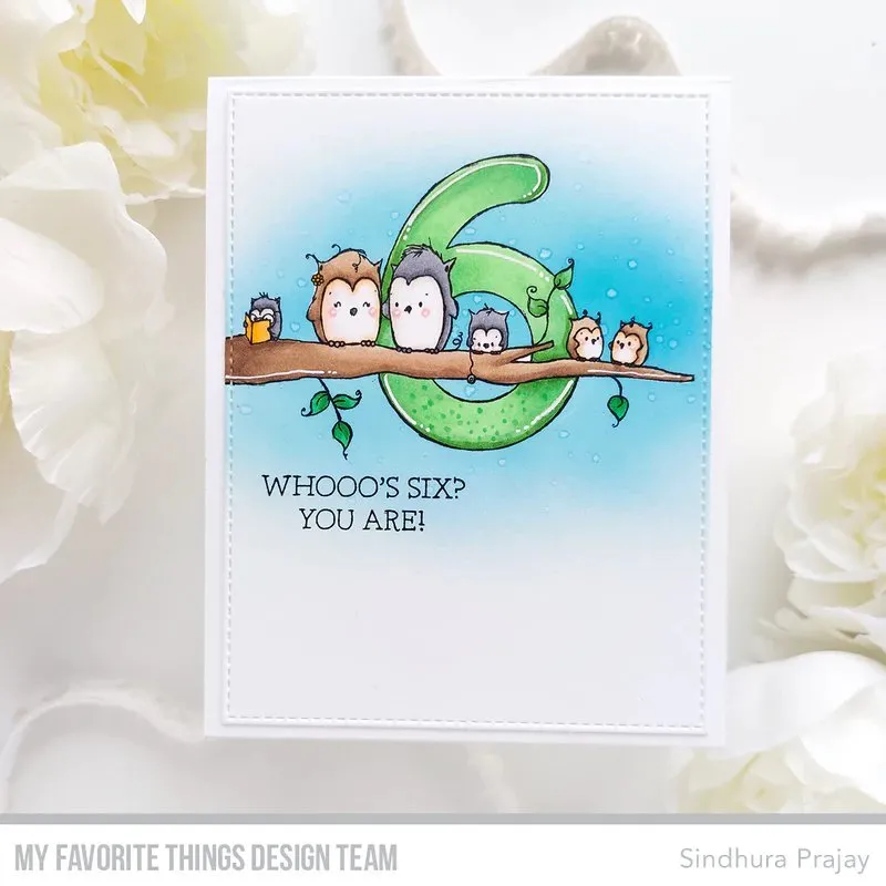 Number Fun 6 Clear Stamps My Favorite Things Rachel Anne Miller project 1