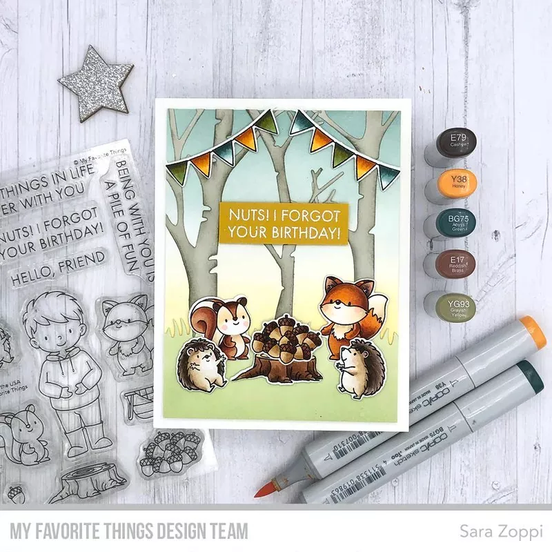 Hoodie Weather Clear Stamps My Favorite Things Project 2