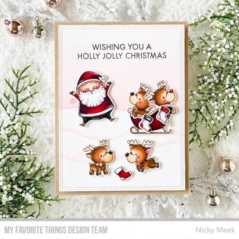 Holly Jolly Santa Clear Stamps My Favorite Things Project 2
