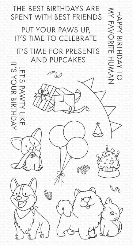 Presents and Pupcakes Clear Stamps My Favorite Things