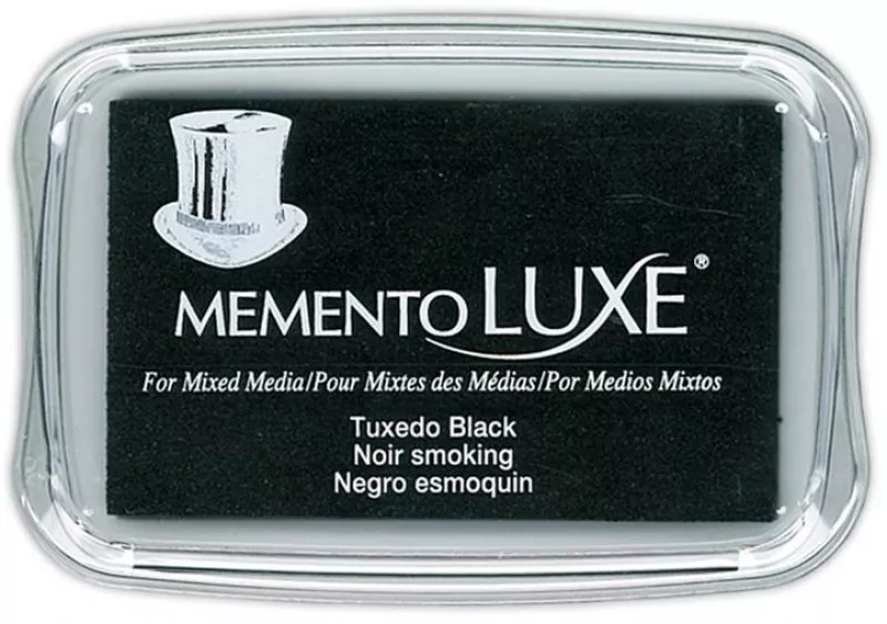 Tuxedo Black Memento Luxe Pigment Ink Pad Tsukineko
