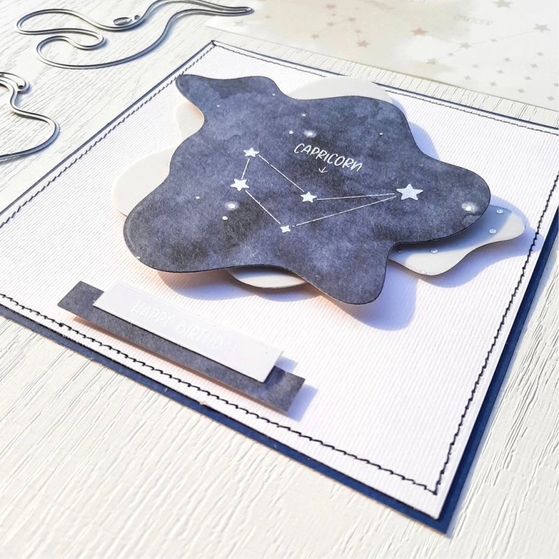 Birthday Stars Glue Rub-On ModaScrap 1
