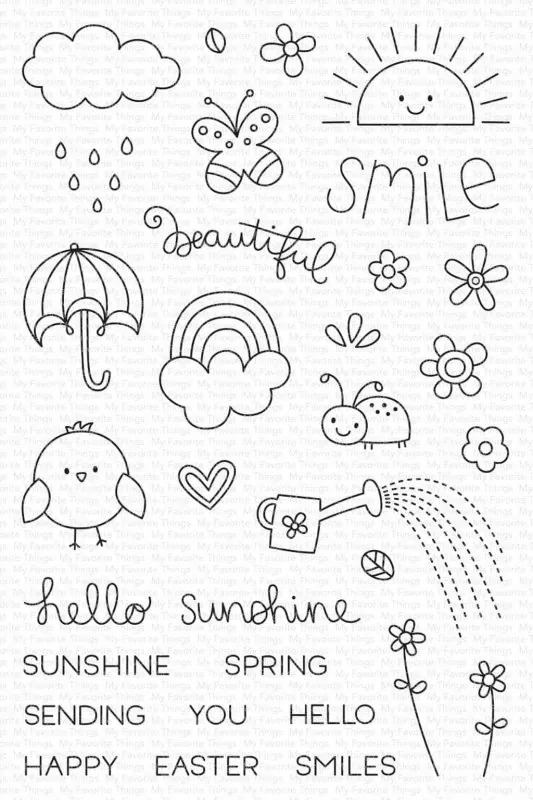 Sending Sunshine and Smiles Clear Stamps My Favorite Things