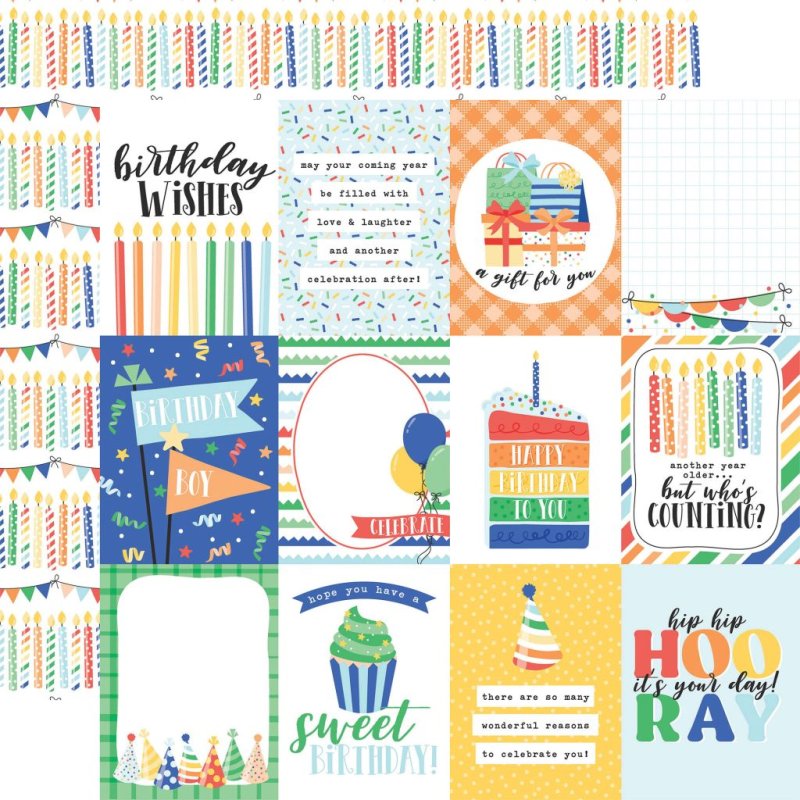 echo park Make A Wish Birthday Boy 6x6 inch paper pad 2