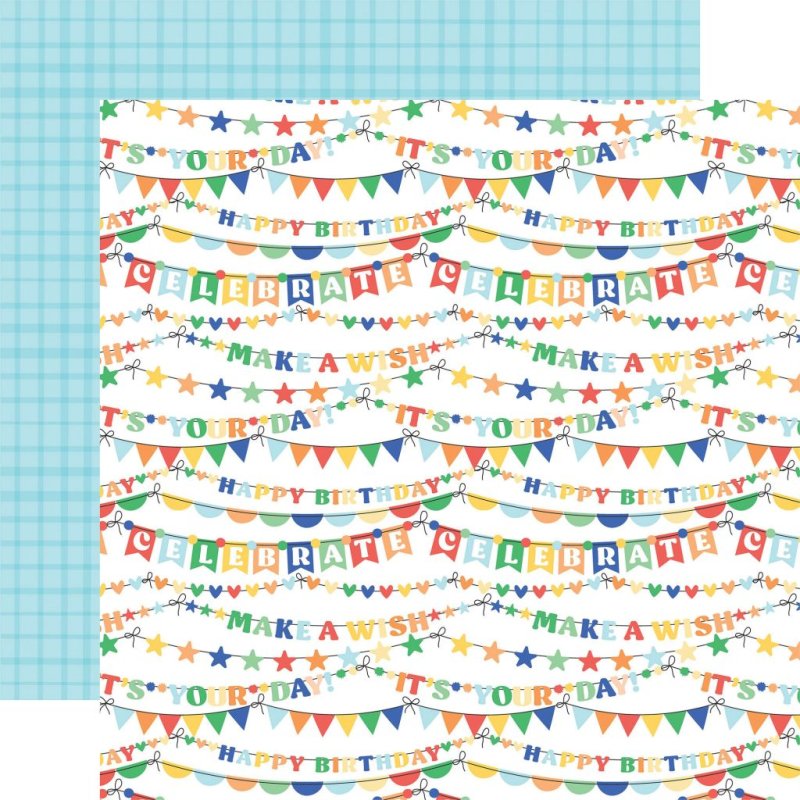 echo park Make A Wish Birthday Boy 6x6 inch paper pad 9