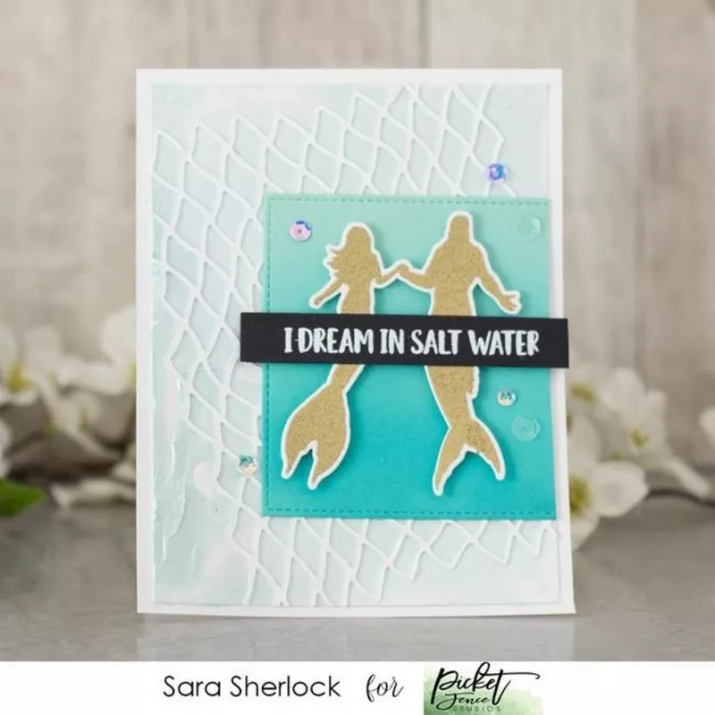 Merpeople of the Sea clear stamps picket fence studios