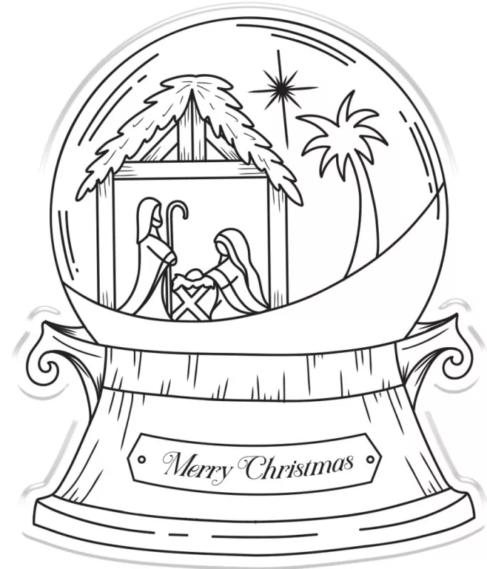 O' Holy Night - Away in a Manger stamps and die set crafters companion 1