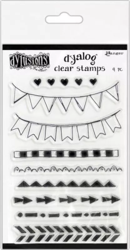 Ranger Dylusions Clear Stamps On the Edge