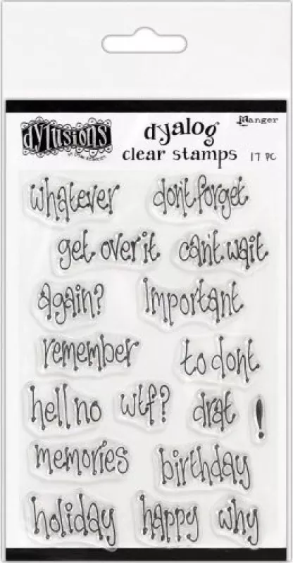 Ranger Dylusions Clear Stamps Whatever