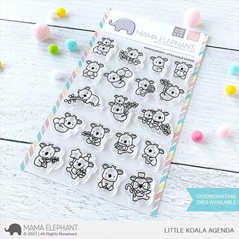 Little Koala Agenda Clear Stamps Mama Elephant