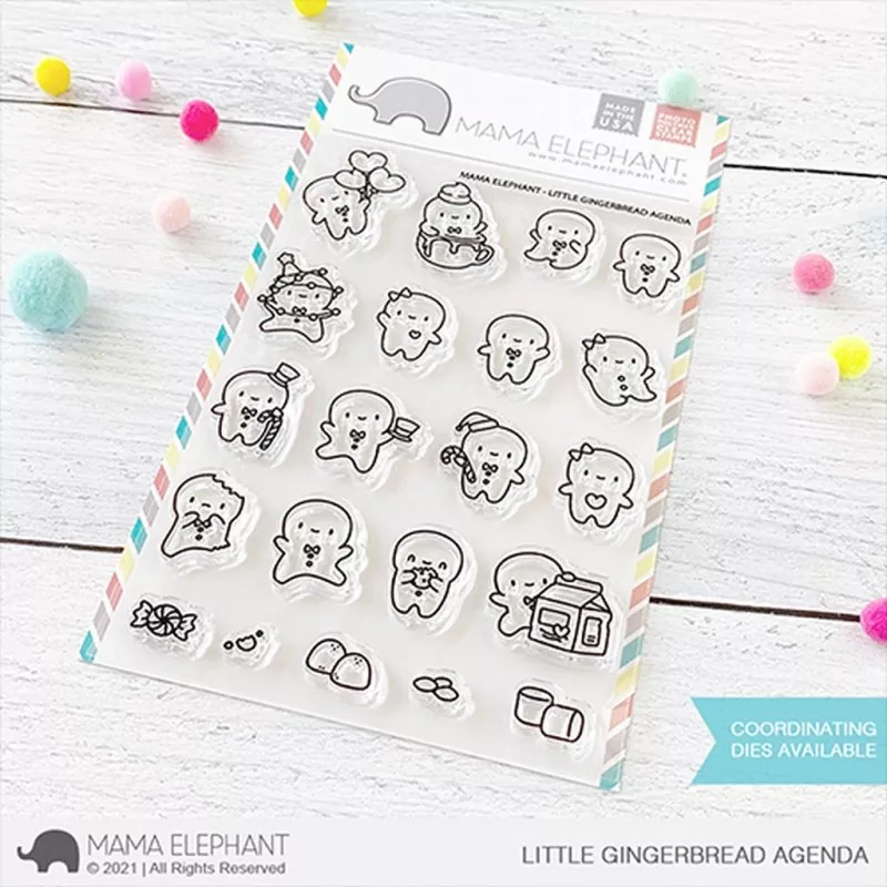 Little Gingerbread Agenda Clear Stamps Stempel Mama Elephant