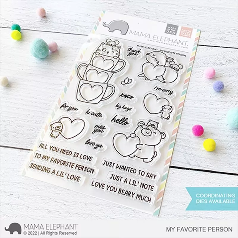 My Favorite Person Clear Stamps Mama Elephant