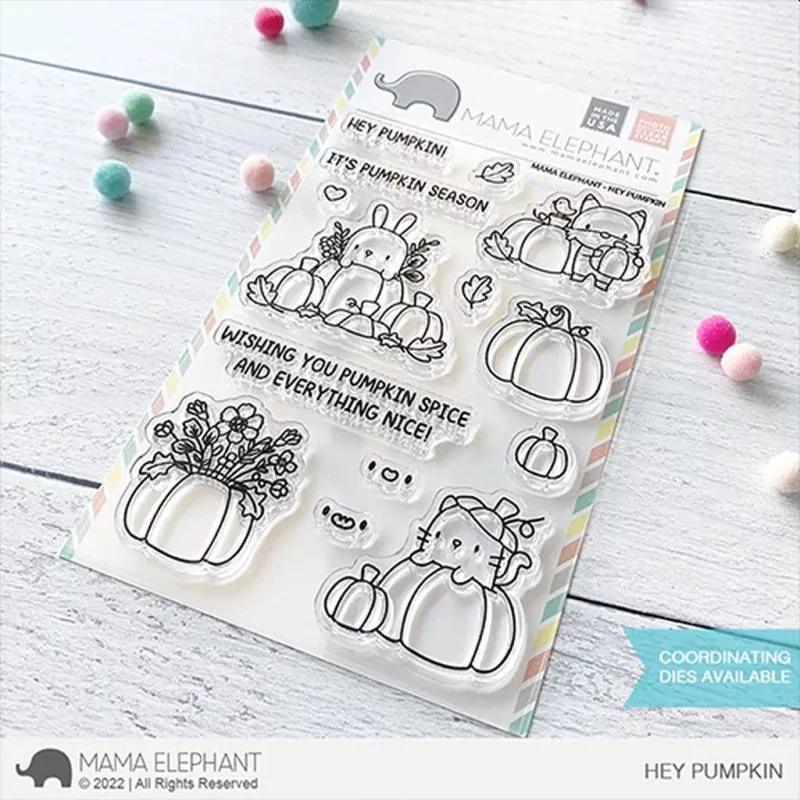Hey Pumpkin Clear Stamps Mama Elephant