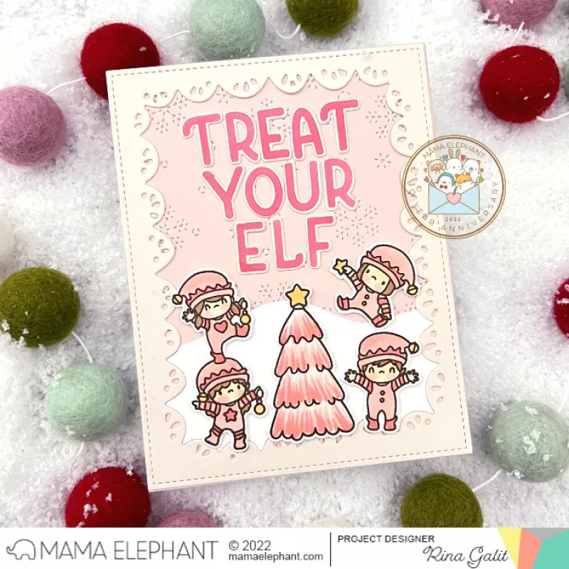 Busy Elves Clear Stamps Mama Elephant 1