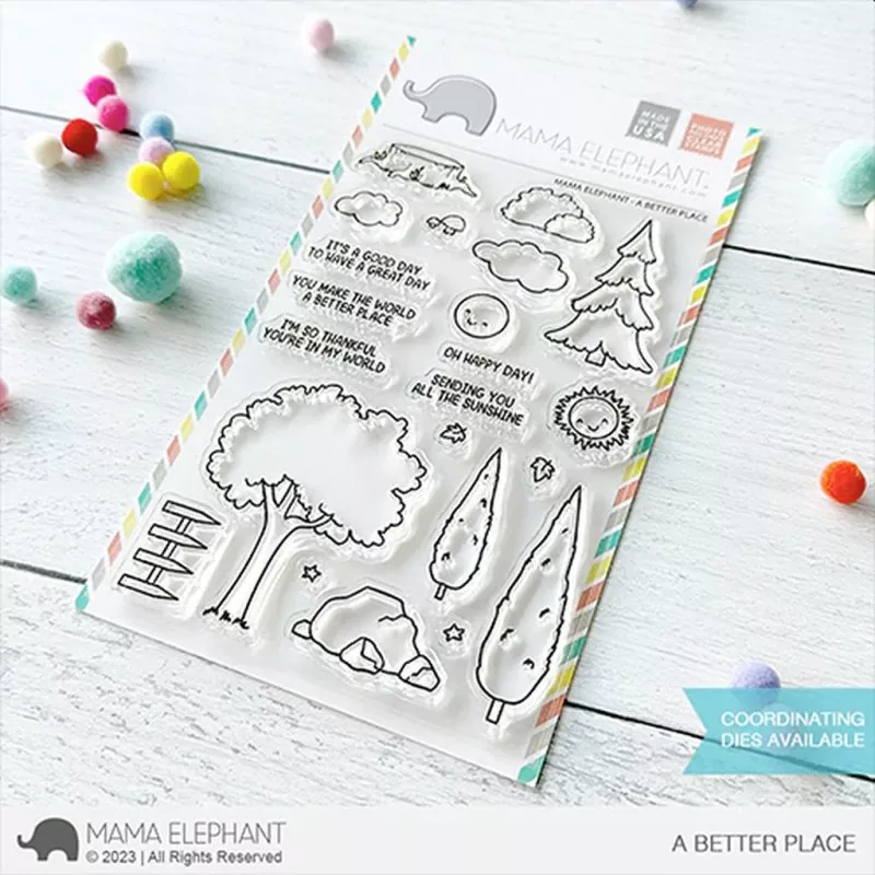 A Better Place Clear Stamps Mama Elephant