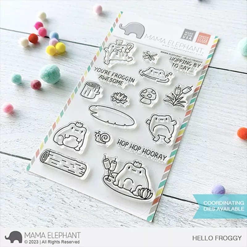 Hello Froggy Clear Stamps Mama Elephant
