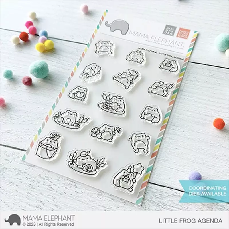 Little Frog Agenda Clear Stamps Mama Elephant