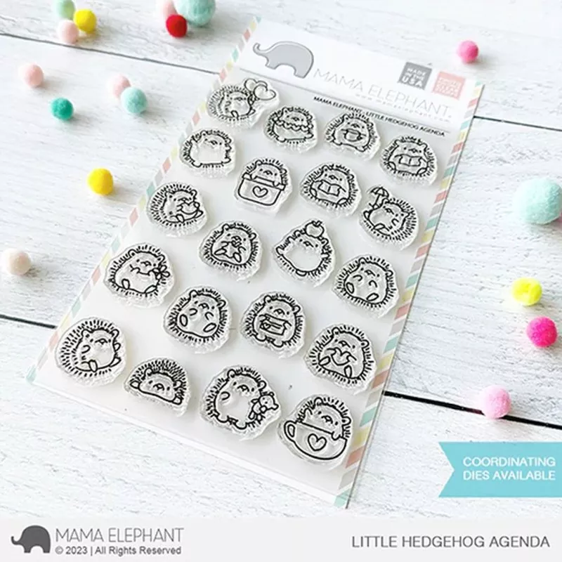 Little Hedgehog Agenda Clear Stamps Mama Elephant