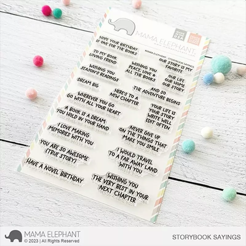 Storybook Sayings Clear Stamps Mama Elephant