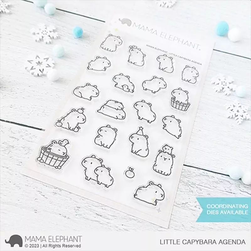 Little Capybara Agenda Clear Stamps Mama Elephant