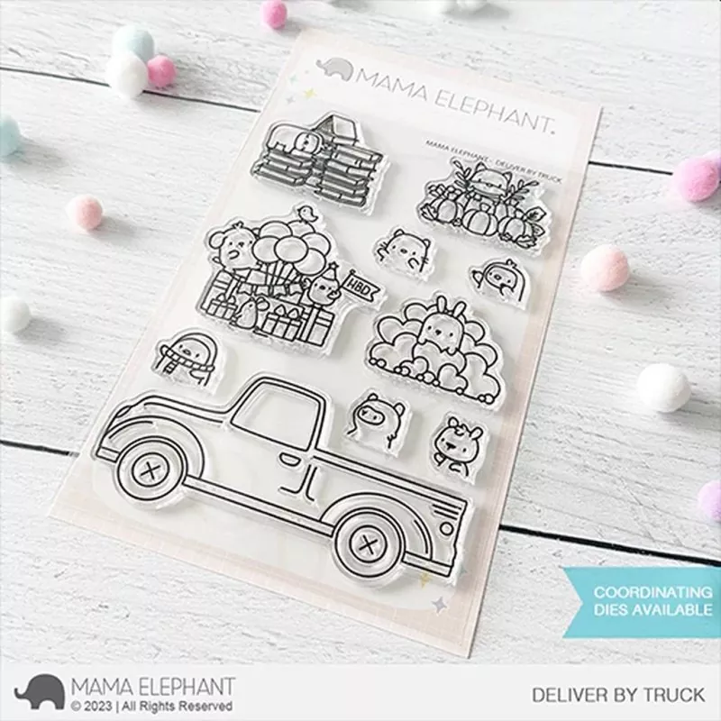 Deliver by Truck Clear Stamps Mama Elephant