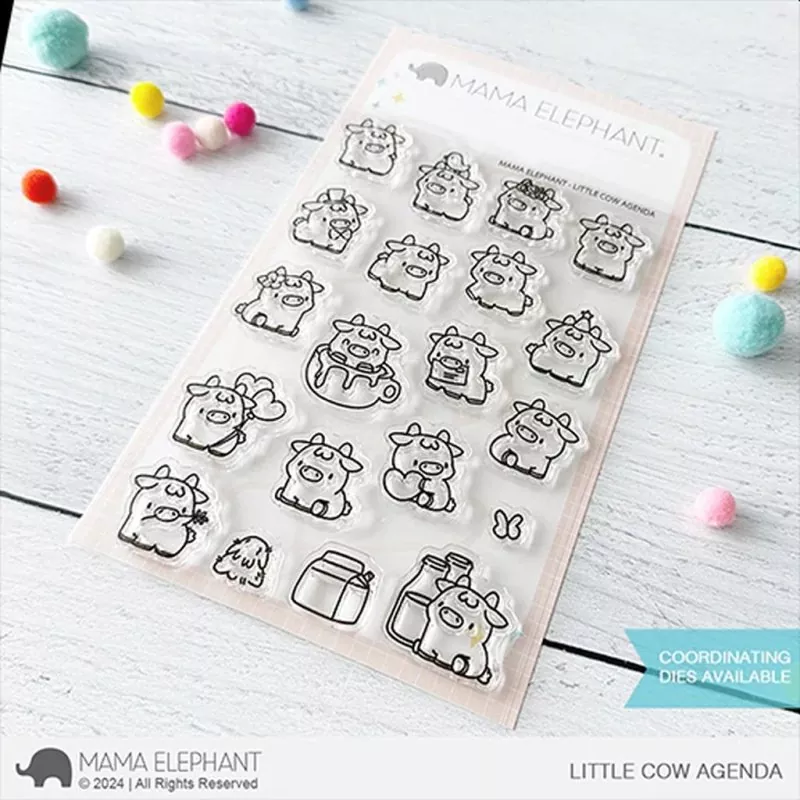 Little Cow Agenda Clear Stamps Mama Elephant