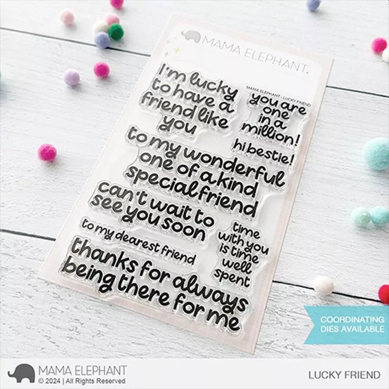 Lucky Friend Clear Stamps Mama Elephant
