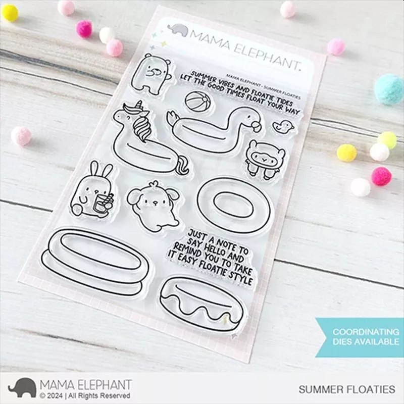 Summer Floaties Clear Stamps Mama Elephant