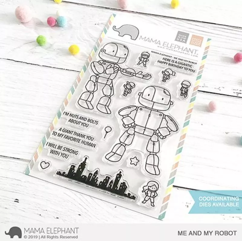 S MeAndMyRobot large Mama Elephant Clearstamps