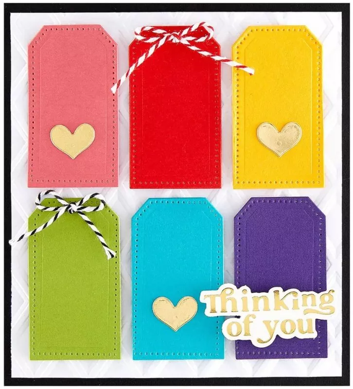 spellbinders dies Dotted Tags 1