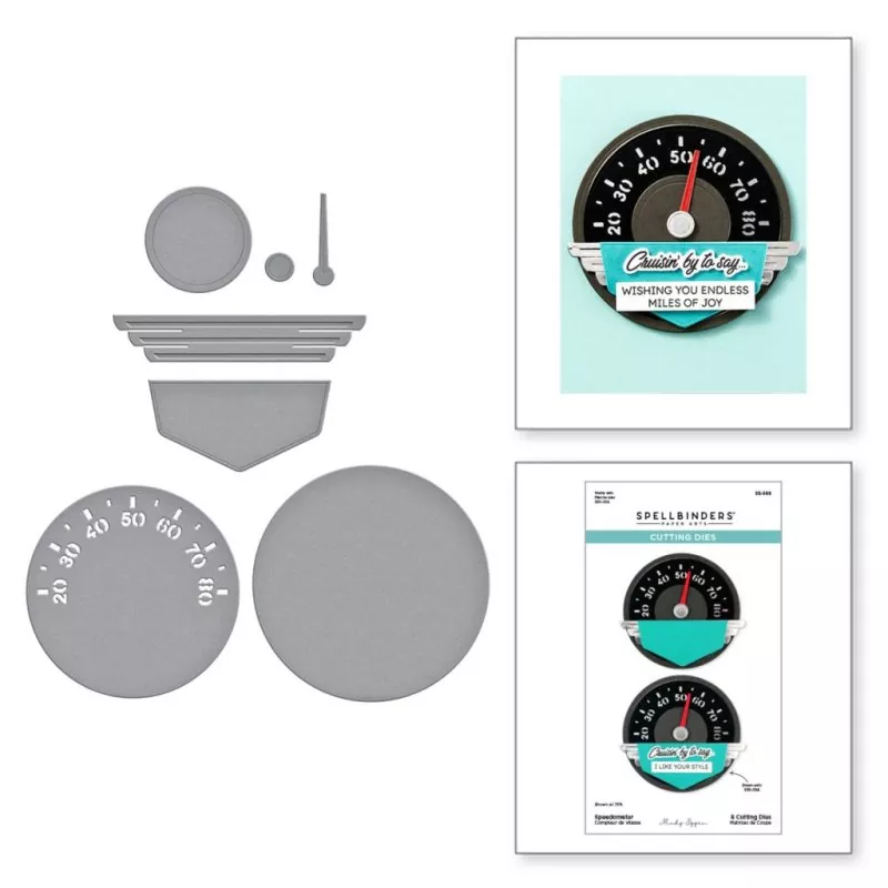 spellbinders dies Classic Road Legends Speedometer