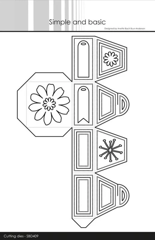 Simple and Basic Square Flowerbox dies
