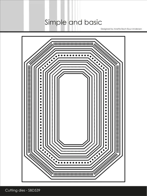 Simple and Basic Misc Edged Borders dies