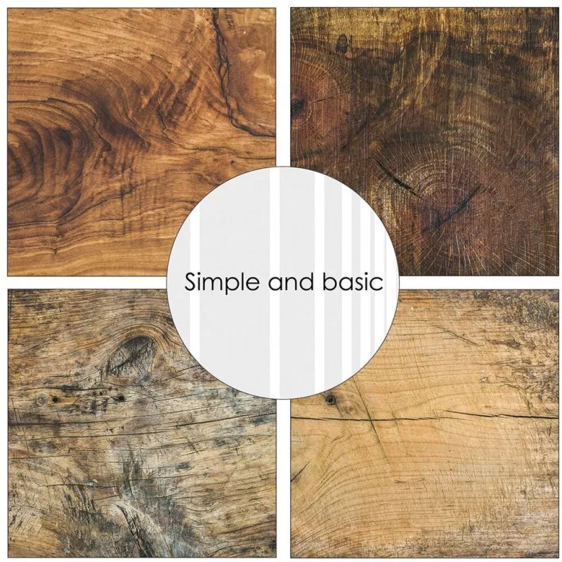Simple and Basic Wood, wood, wood 6x6 inch Paper Pack 2
