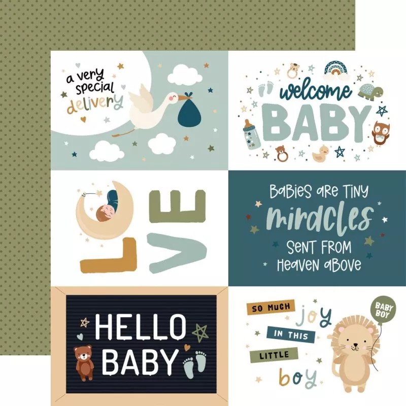 Echo Park Special Delivery Baby Boy 12x12 inch collection kit 8