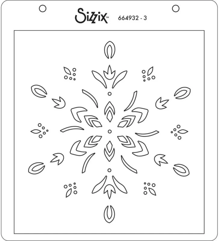 Snowflake Layered Stencils Sizzix 3