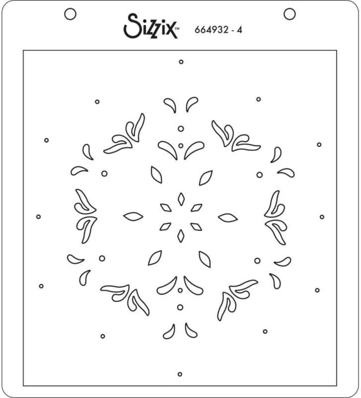 Snowflake Layered Stencils Sizzix 4