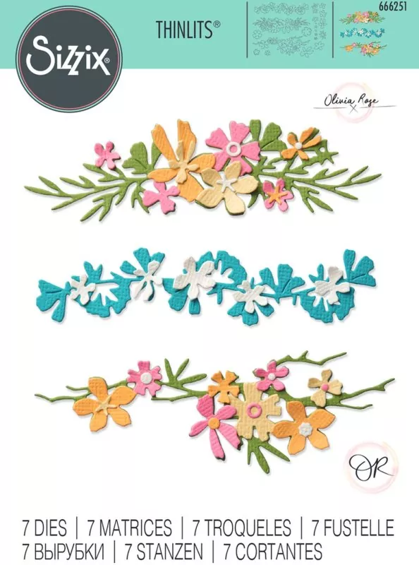 Woodland Borders Thinlits Dies from Olivia Rose Sizzix