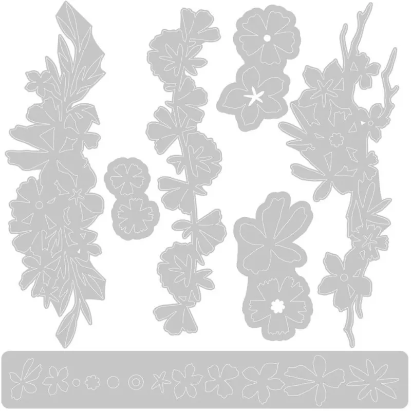 Woodland Borders Thinlits Dies from Olivia Rose Sizzix 1