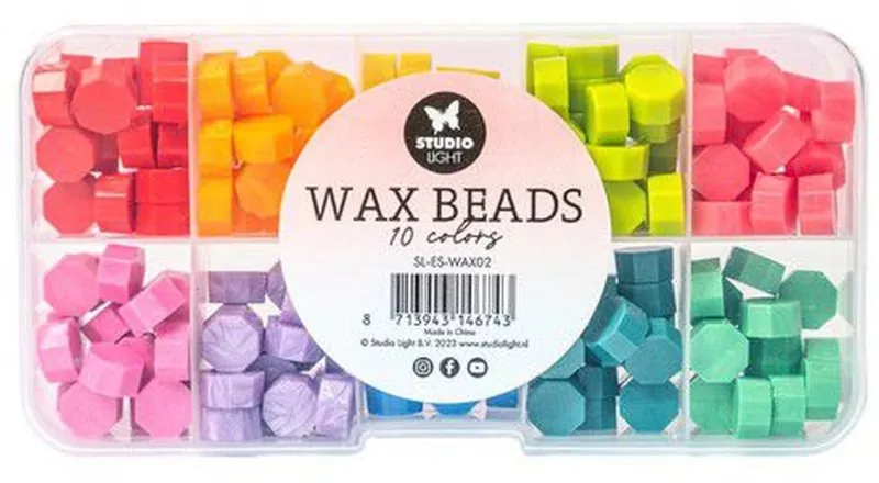 Wax Beads Set 10 Colours Bright Studio Light