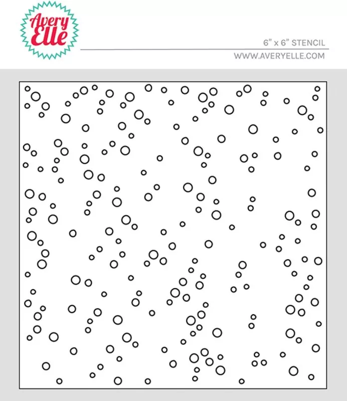 Avery Elle Random Dots 6x6 inch stencil