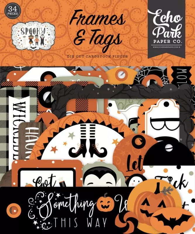 Spooky Frames & Tags Die Cut Embellishment Echo Park Paper Co