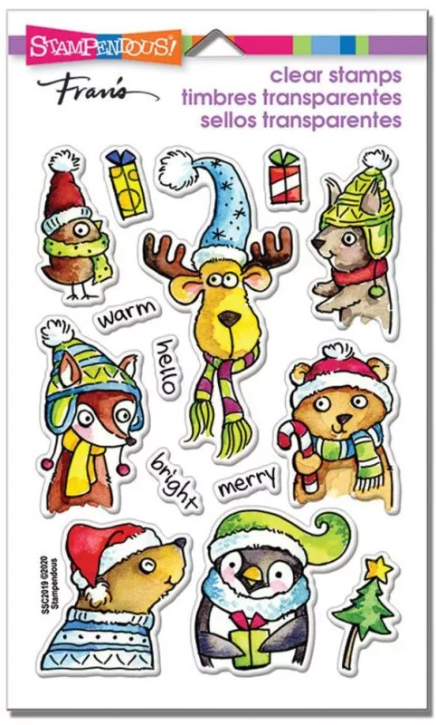 Winter Pals stampendous clear stamps