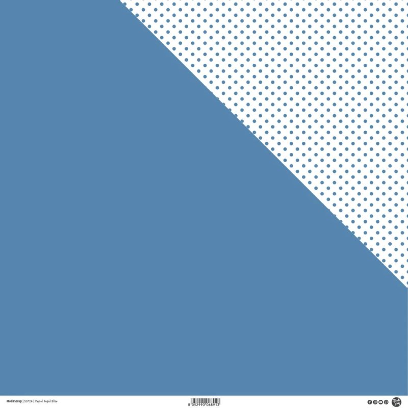 modascrap double face design paper Pastel Royal Blue