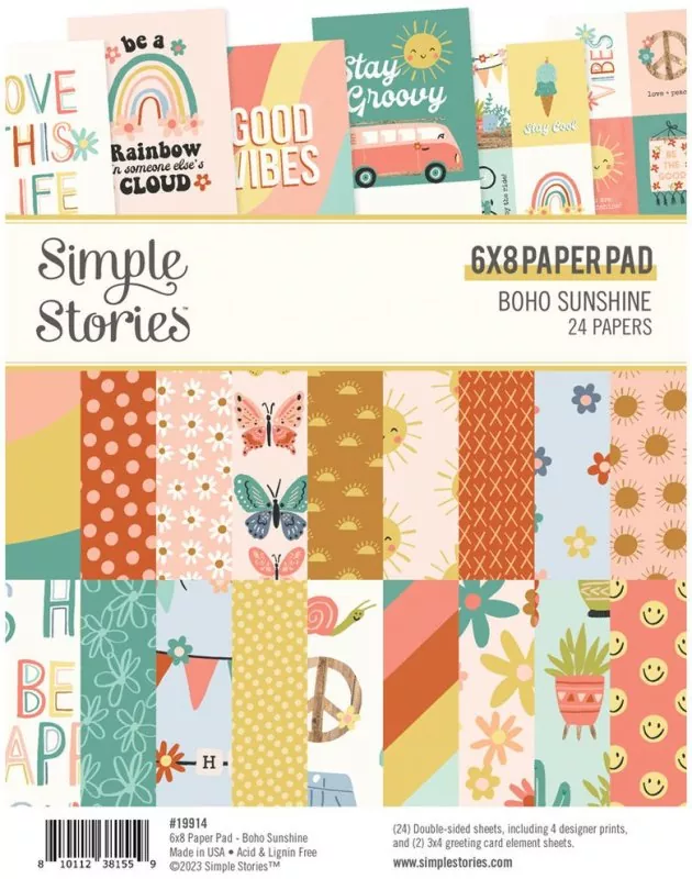 Simple Stories Boho Sunshine 6x8 inch paper pad