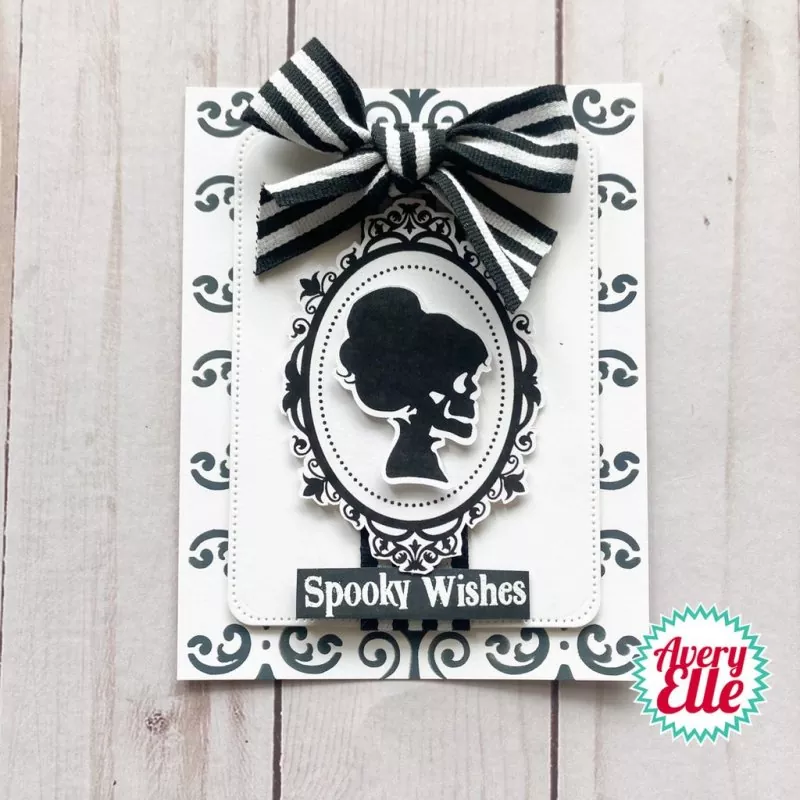 Creepy Cameos avery elle clear stamps 1