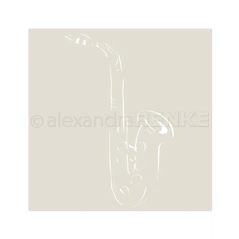ST AR MK0001 Saxophon Alexandra RENKE stencil